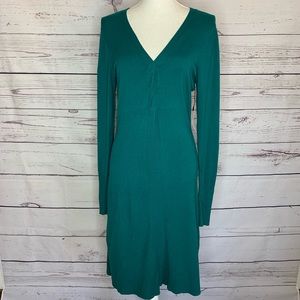 BCBG Maxazria knit dress teal medium NWT